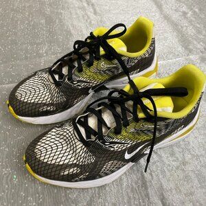Nike Tennis Shoes Ghoswift D/MS/X Dynamic Yellow Black White Sz 8 Web